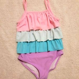 Girls 1-piece bathing suit - Size 6/6X